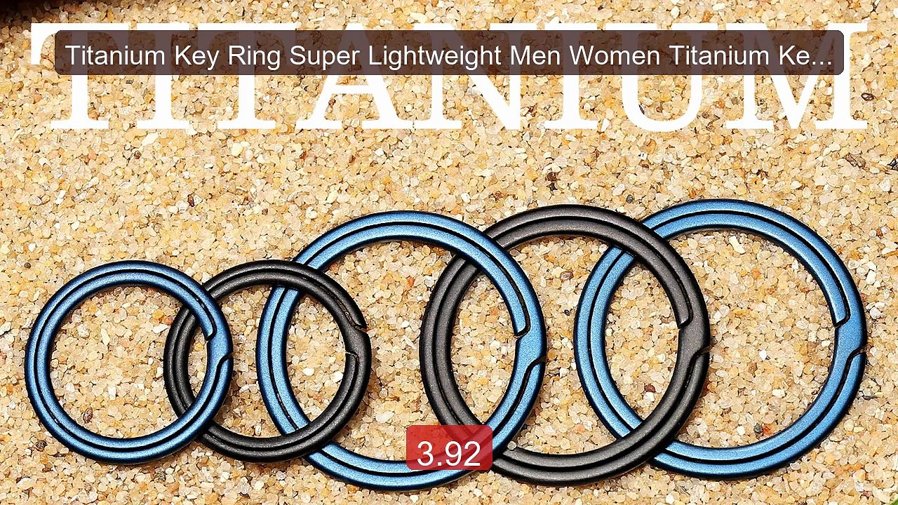 Titanium Key Ring Super Lightweight Men Women Titanium Keychai... -- Hot Deal 2026 | Limited Offer!