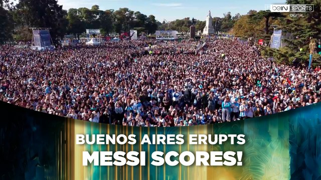 Messi's Goal Against Egypt Sends Buenos Aires World Cup Fan Fest Into Celebration | beIN SPORTS USA