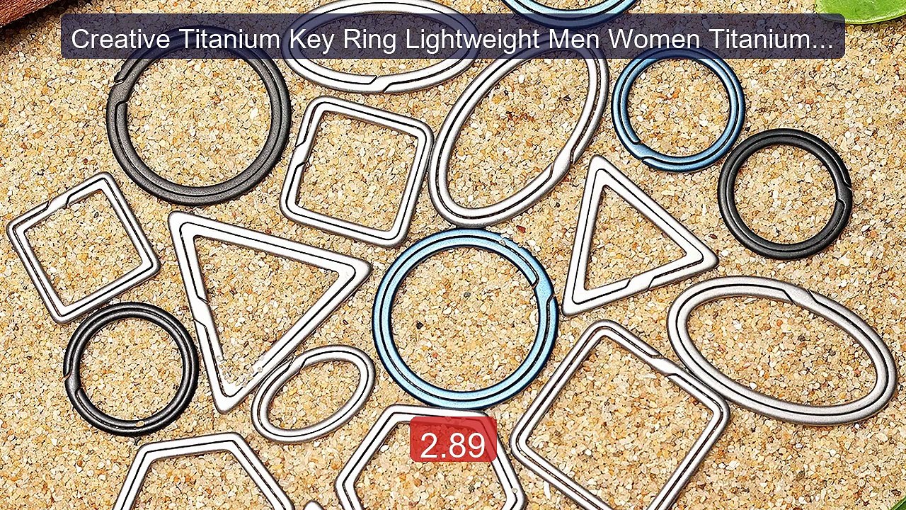 Creative Titanium Key Ring Lightweight Men Women Titanium K... -- Top Pick 2026 | Unbeatable Price!