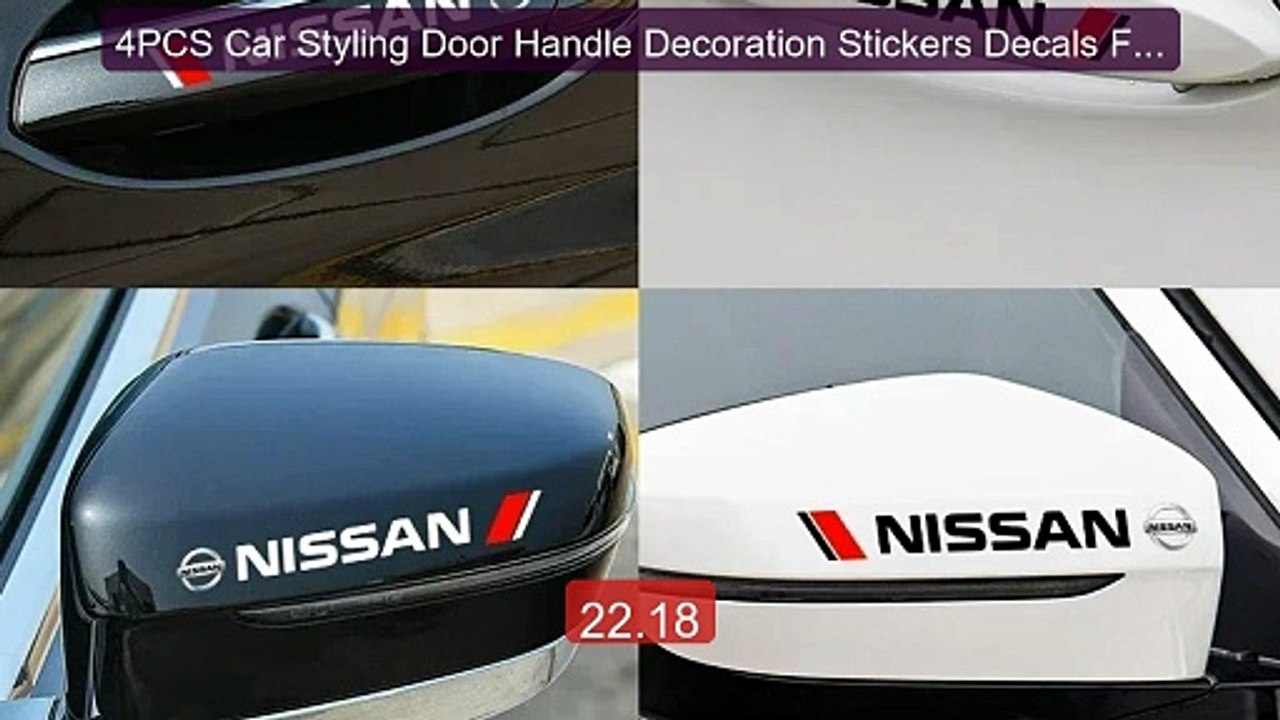 4PCS Car Styling Door Handle Decoration Stickers Decals For Ni... -- Hot Deal 2026 | Limited Offer!