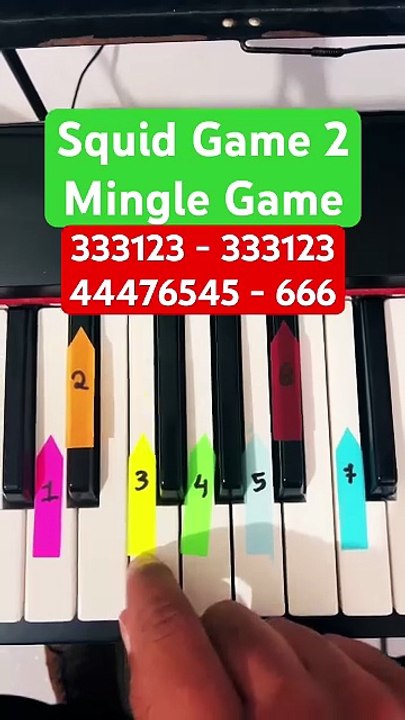 🎹 Squid Game 2 Mingle Game Piano Tutorial