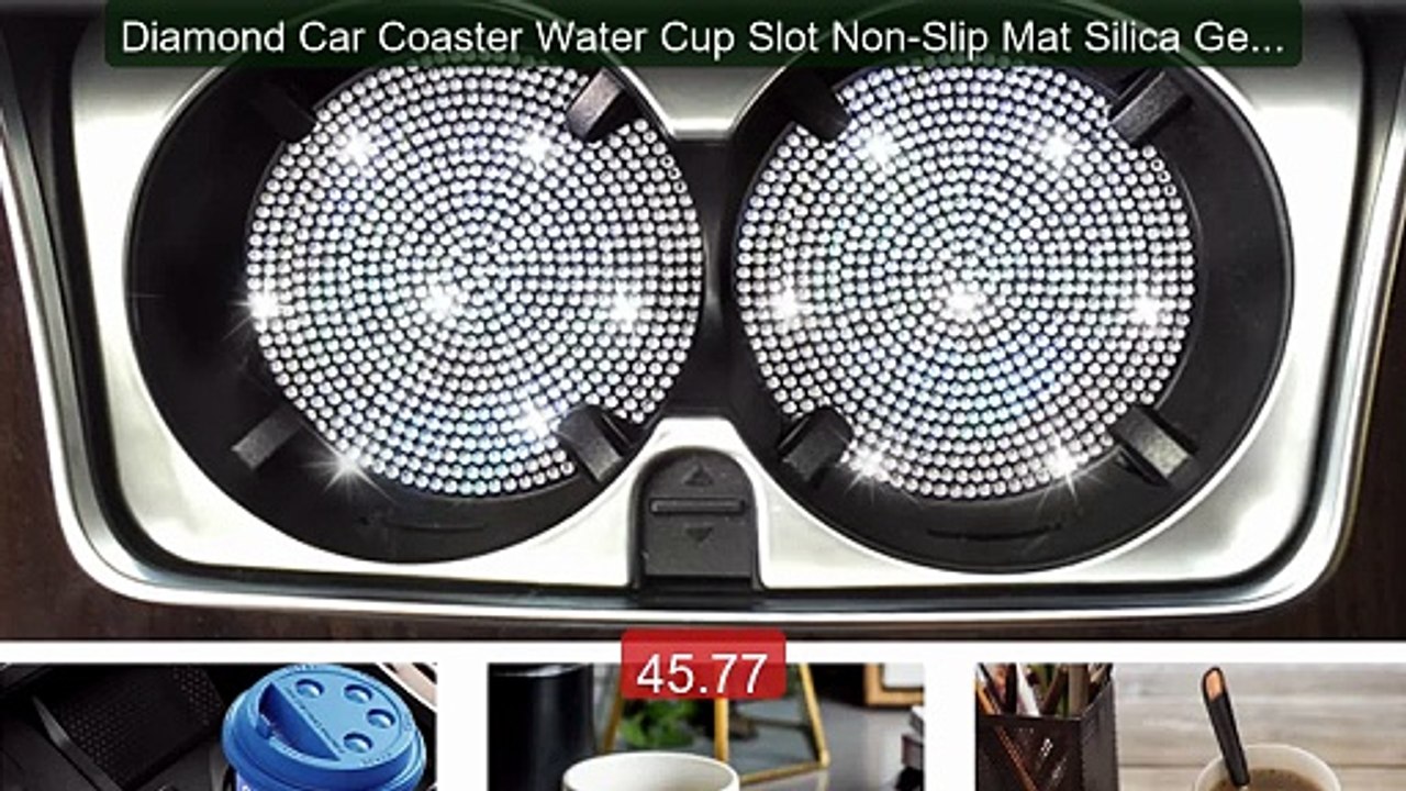 Diamond Car Coaster Water Cup Slot Non-Slip Mat Silica Gel Pad Cup ... -- Top Rated 2026 | Buy Now!