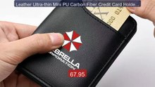Leather Ultra-thin Mini PU Carbon Fiber Credit Card Holder Men... -- Best Buy 2026 | Great Quality!