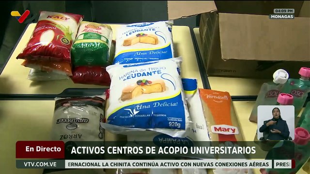 UNES núcleo Monagas envía segundo cargamento de insumos a familias afectadas por sismos