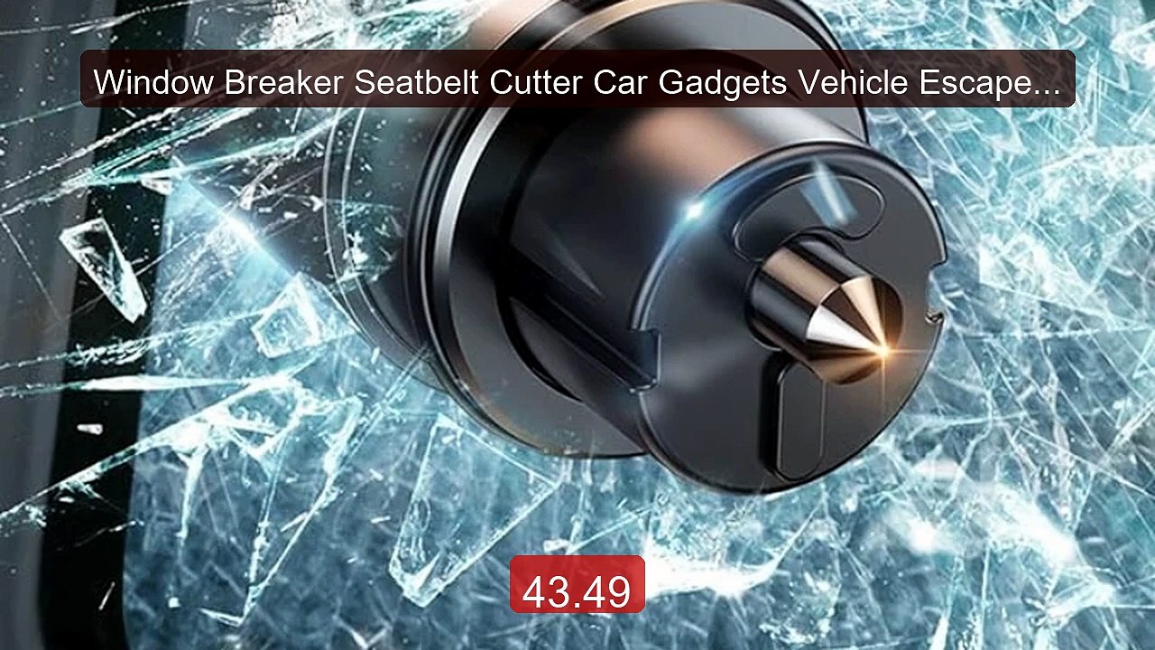 Window Breaker Seatbelt Cutter Car Gadgets Vehicle Escape Too... -- Amazing Value 2026 | Must Have!