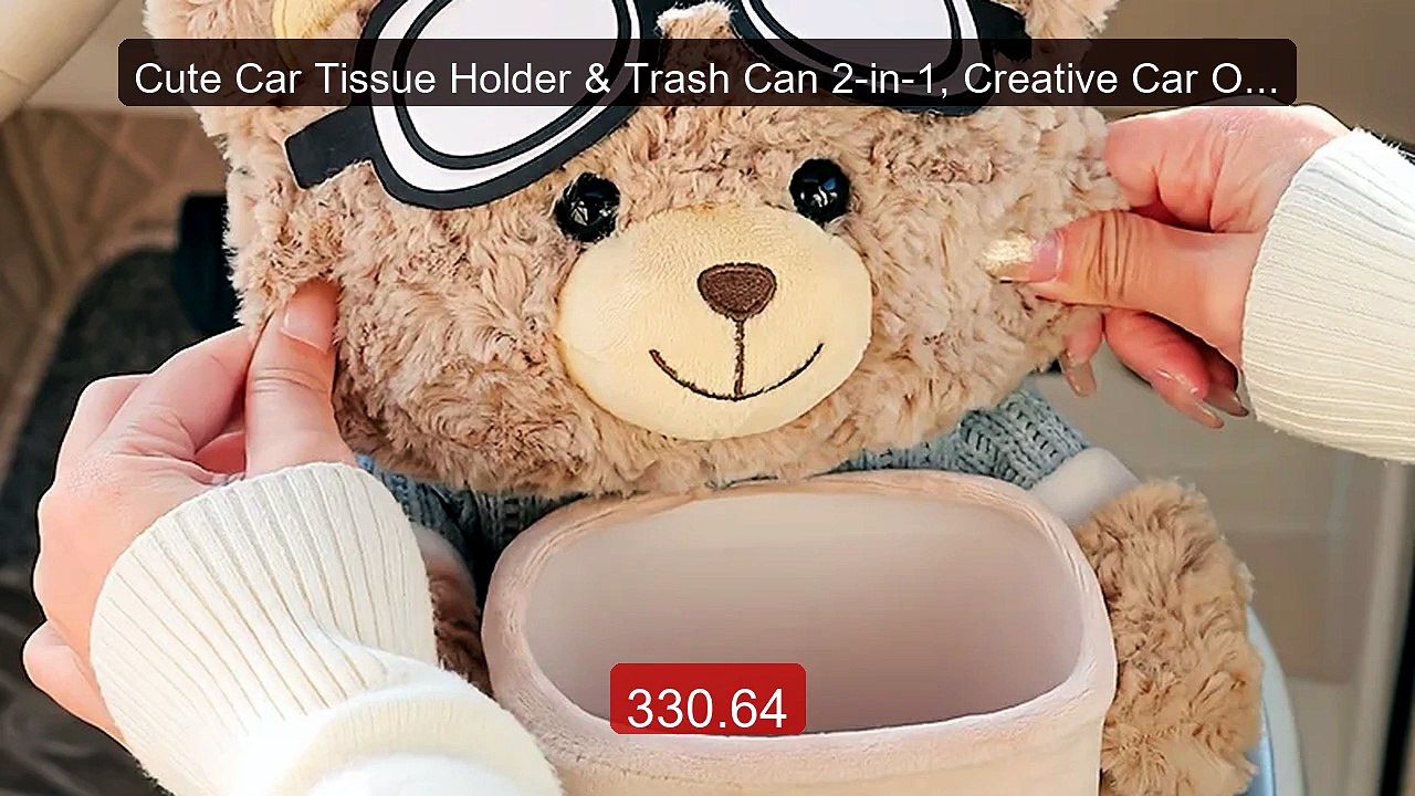 Cute Car Tissue Holder & Trash Can 2-in-1, Creative Car Organizer,... -- Best Deal 2026 | Shop Now!