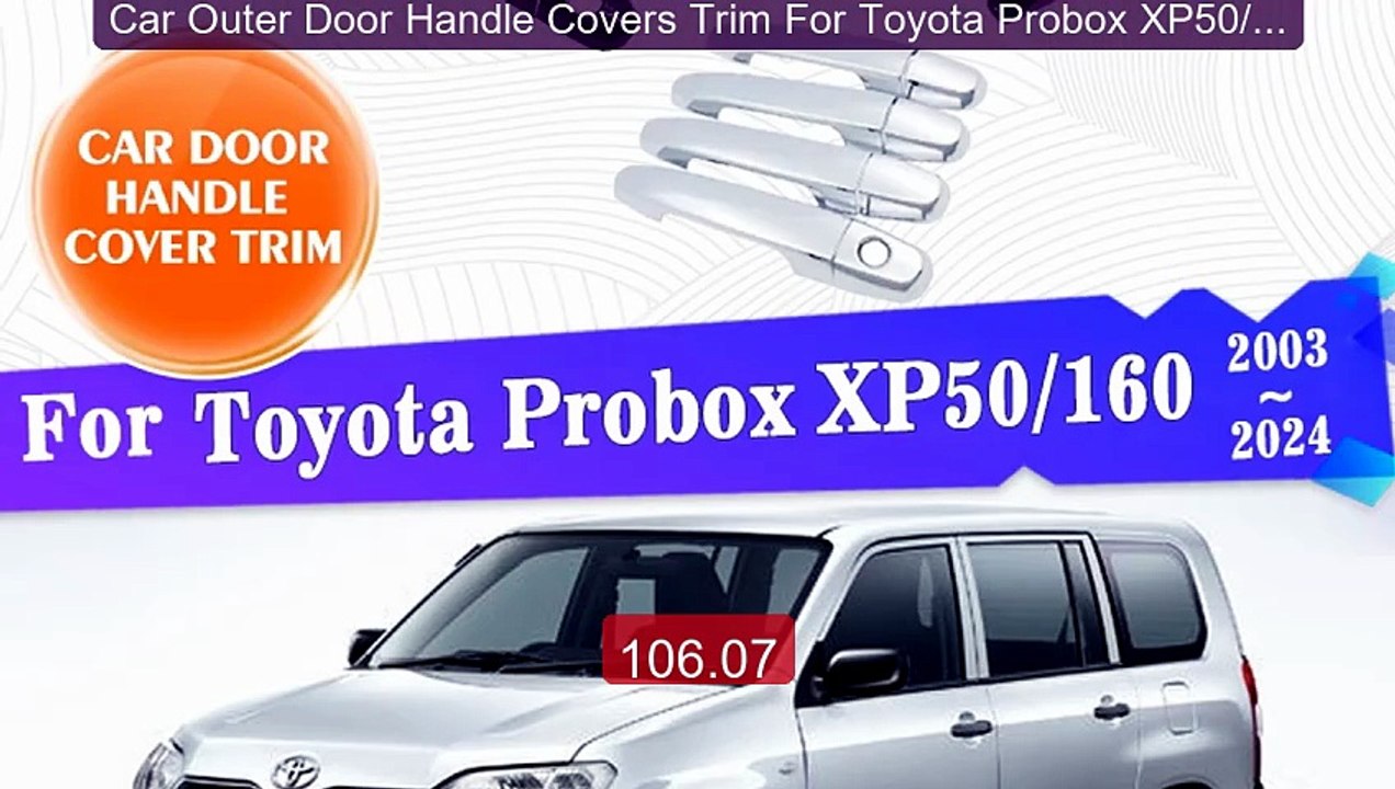 Car Outer Door Handle Covers Trim For Toyota Probox XP50/160 2... -- Hot Deal 2026 | Limited Offer!