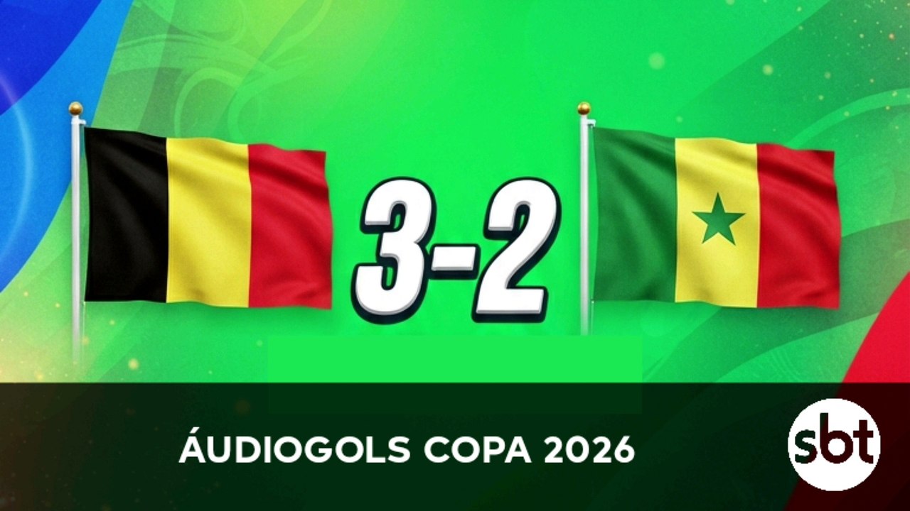 Áudiogols | Bélgica 3x2 Senegal (SBT 2026)