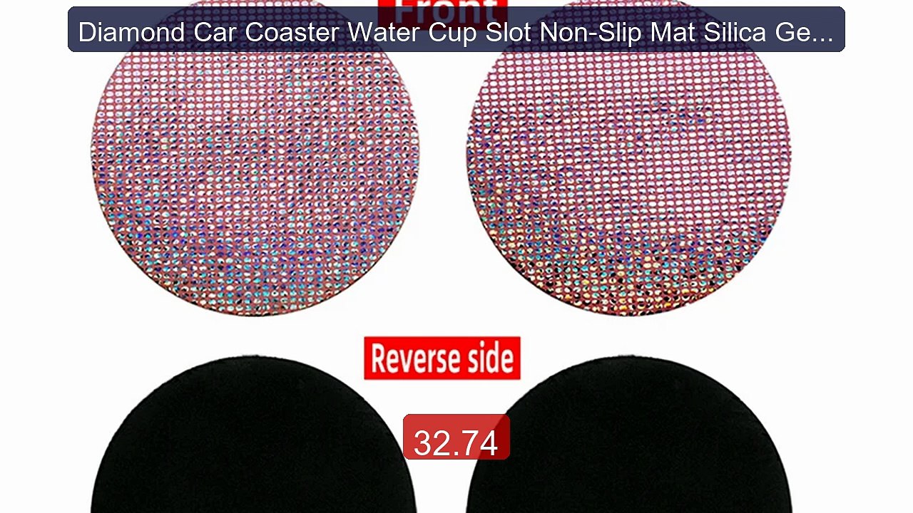 Diamond Car Coaster Water Cup Slot Non-Slip Mat Silica Gel Pa... -- Amazing Value 2026 | Must Have!