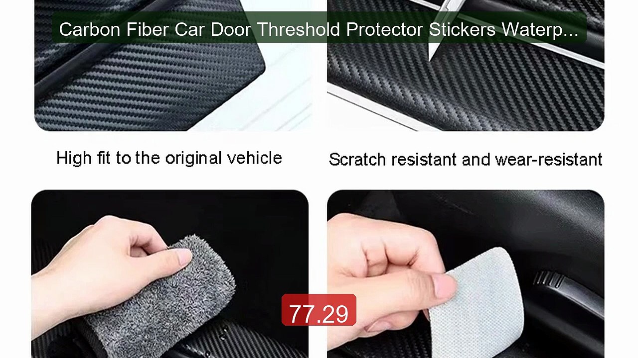 Carbon Fiber Car Door Threshold Protector Stickers Waterproof For ... -- Best Deal 2026 | Shop Now!