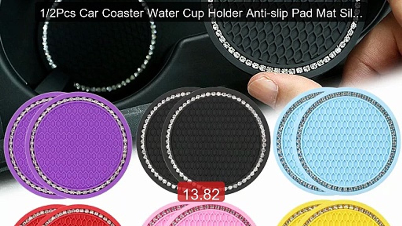 1/2Pcs Car Coaster Water Cup Holder Anti-slip Pad Mat Silicon... -- Amazing Value 2026 | Must Have!