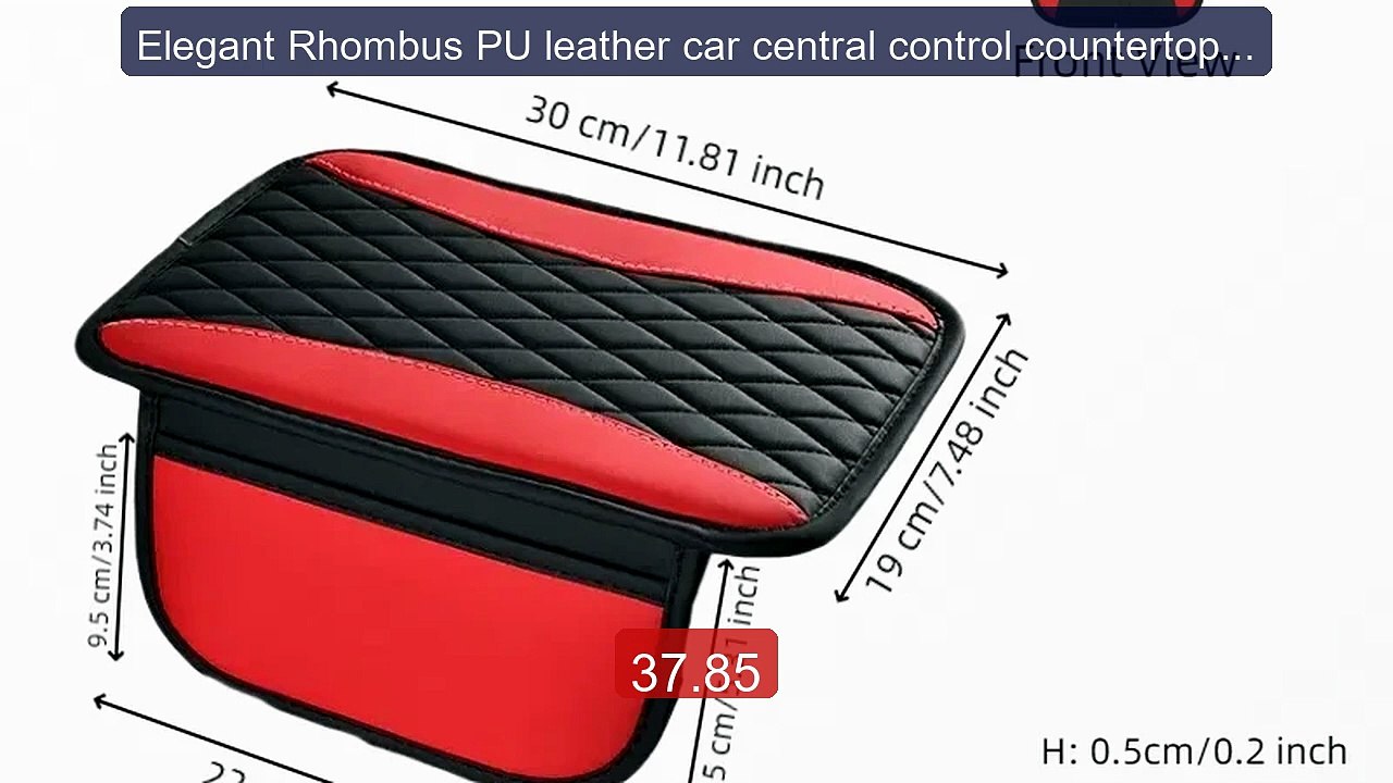 Elegant Rhombus PU leather car central control countertop support p... -- Top Rated 2026 | Buy Now!