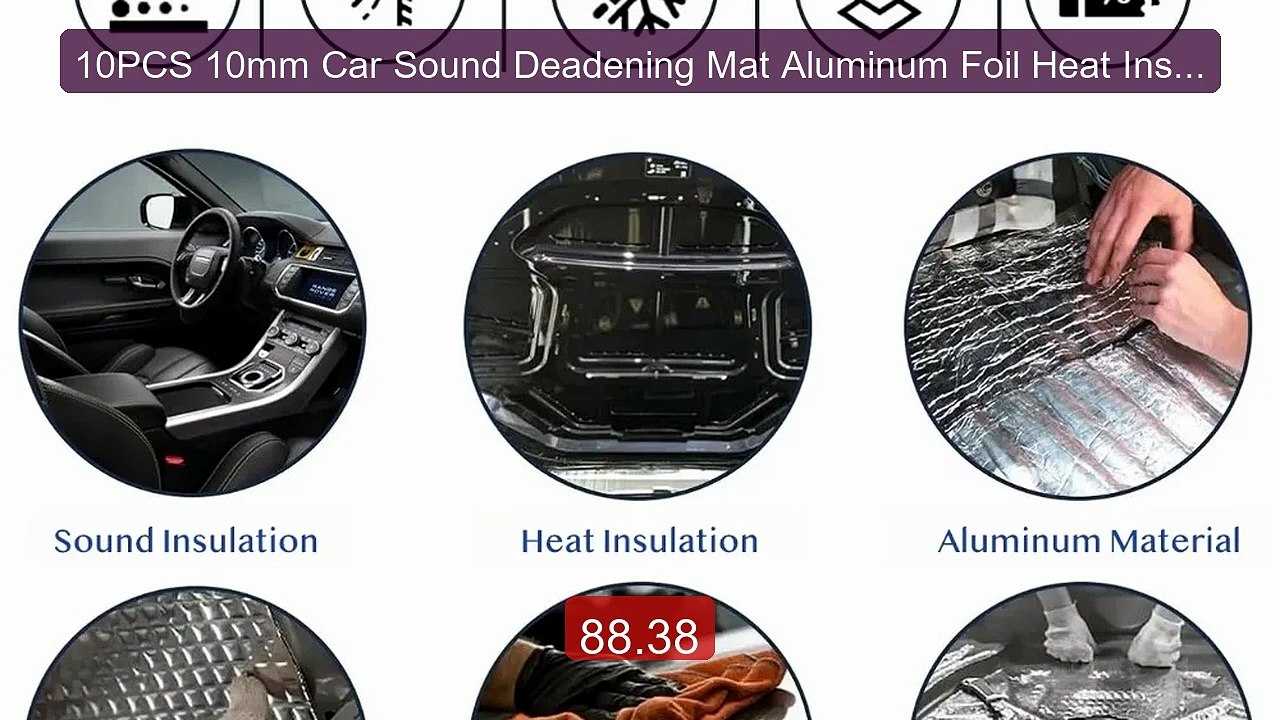 10PCS 10mm Car Sound Deadening Mat Aluminum Foil Heat Insulati... -- Best Buy 2026 | Great Quality!