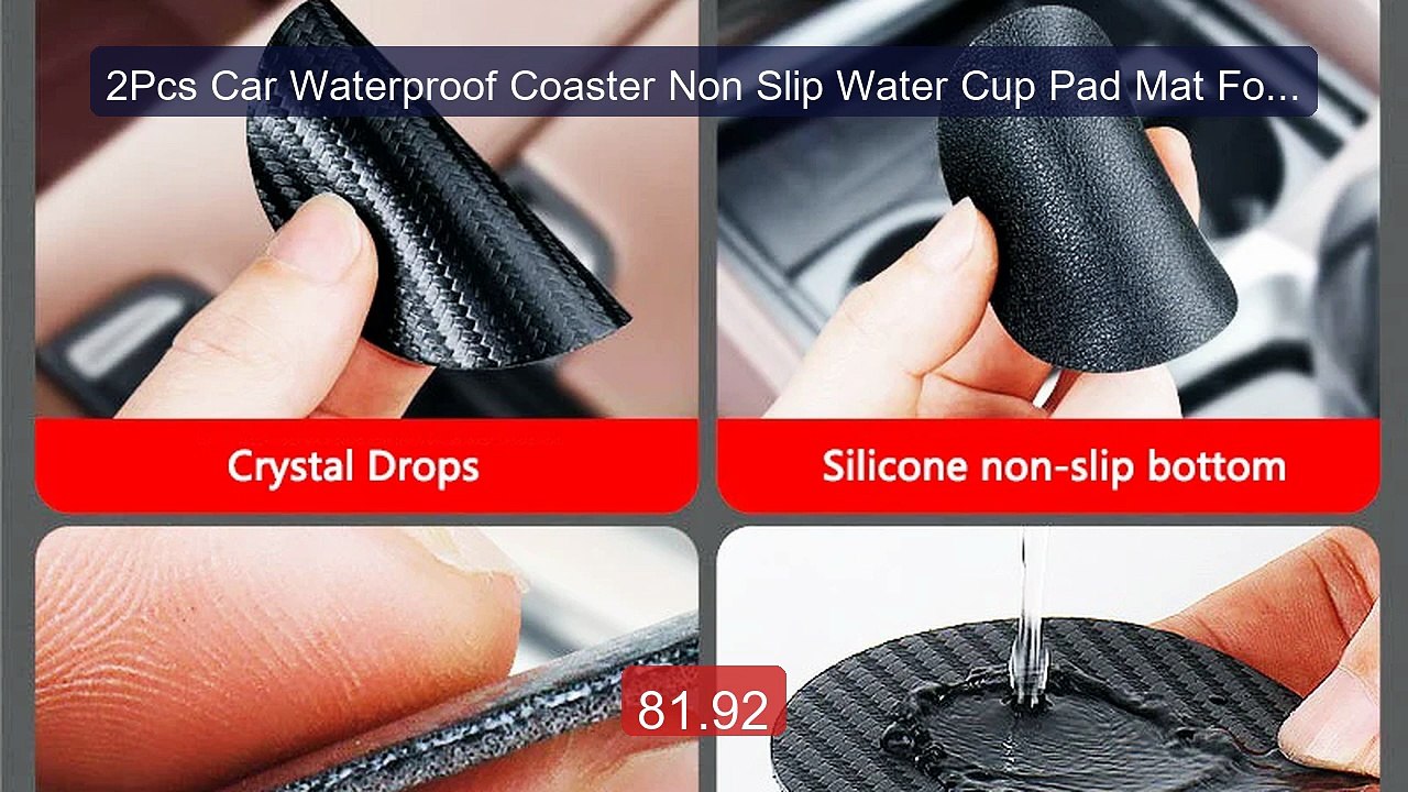 2Pcs Car Waterproof Coaster Non Slip Water Cup Pad Mat For BMW iX3 ... -- Top Rated 2026 | Buy Now!