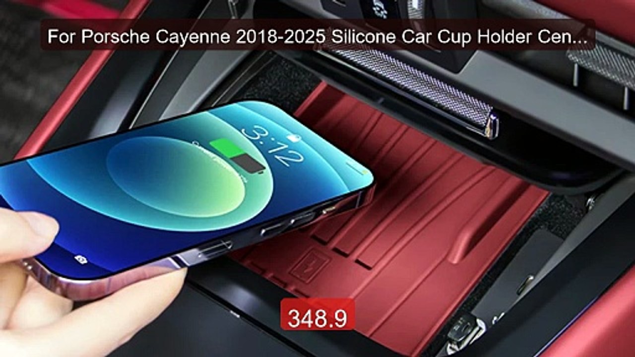 For Porsche Cayenne 2018-2025 Silicone Car Cup Holder Center Consol... -- Top Rated 2026 | Buy Now!