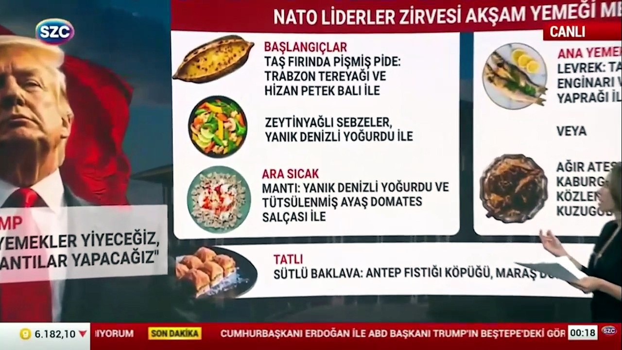 NATO liderlerine sunulan şatafatlı menü ortaya çıktı
