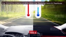 For TOYOTA COROLLA 2019-2024 Car Dashmat Anti-UV Dashboard Cover Da... -- Top Rated 2026 | Buy Now!