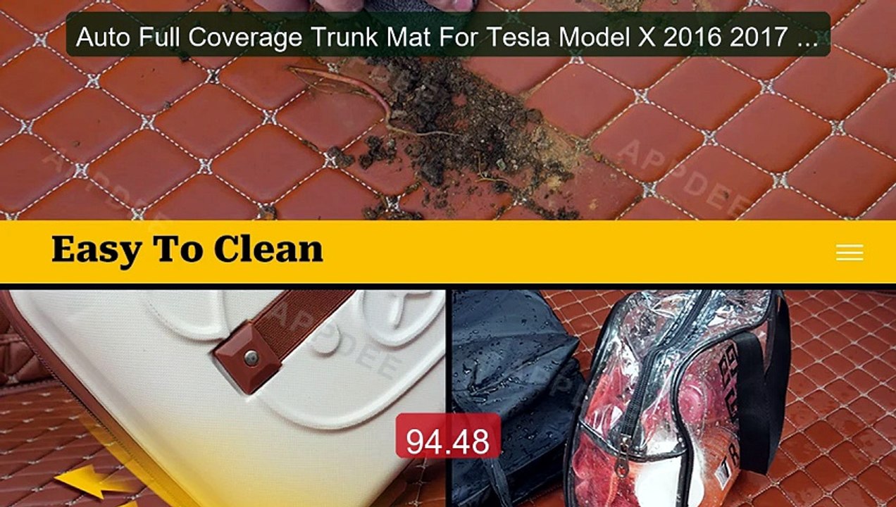 Auto Full Coverage Trunk Mat For Tesla Model X 2016 2017 2018 ... -- Best Buy 2026 | Great Quality!