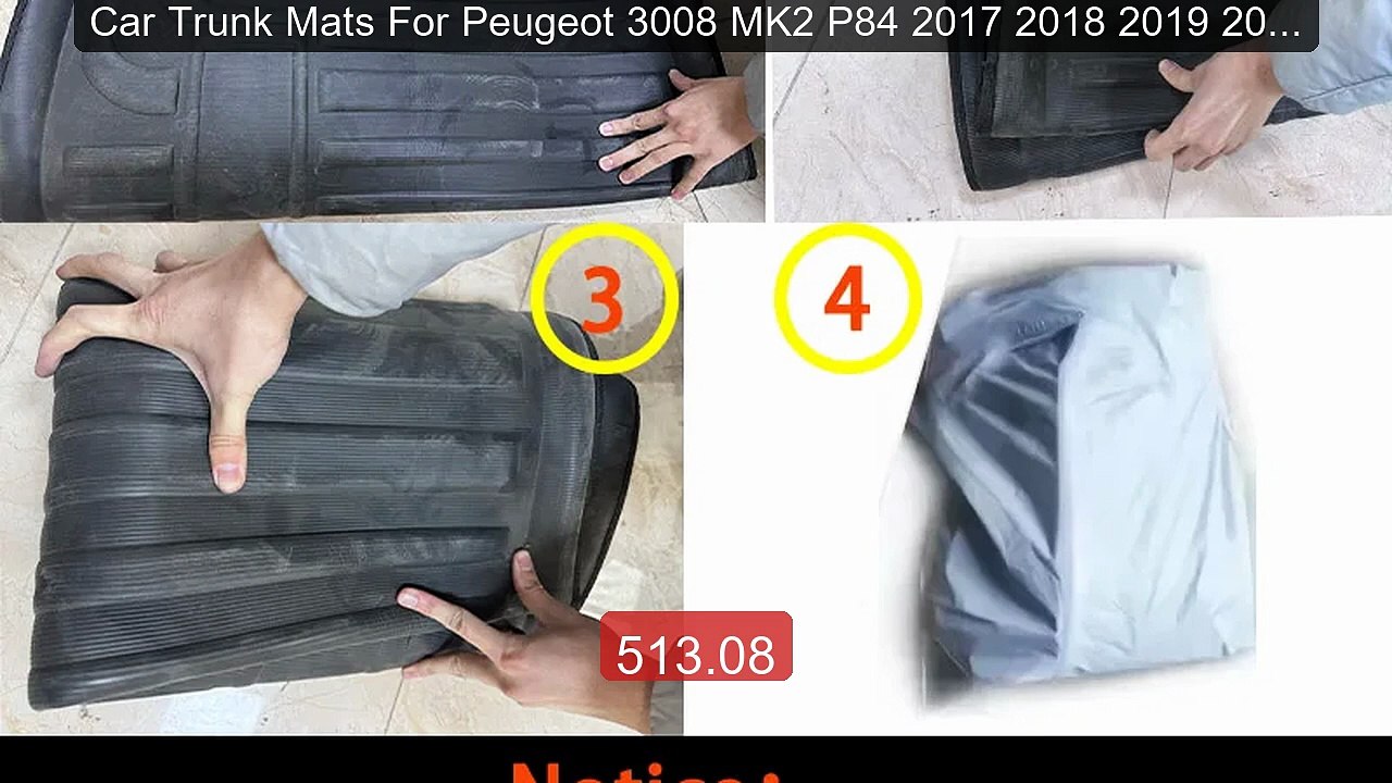 Car Trunk Mats For Peugeot 3008 MK2 P84 2017 2018 2019 2020... -- Top Pick 2026 | Unbeatable Price!