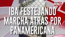 Iba festejando marcha atrás por Panamericana