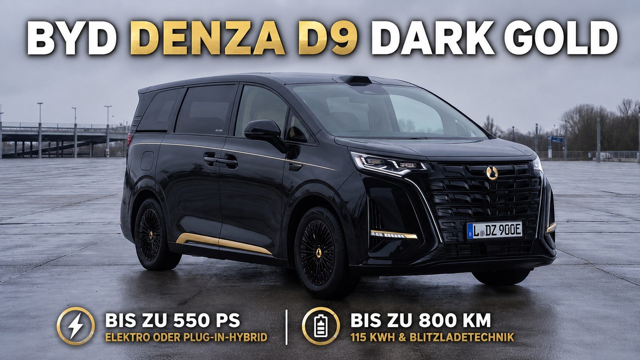 BYD Denza D9 Dark Gold: Neue Lackierung und starke Technik