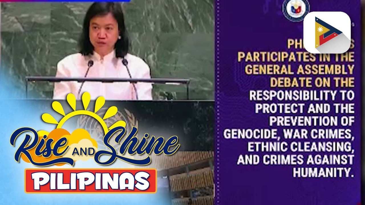 Pilipinas, muling pinagtibay sa UN General Assembly ang commitment sa pagpigil sa genocide at crimes against humanity