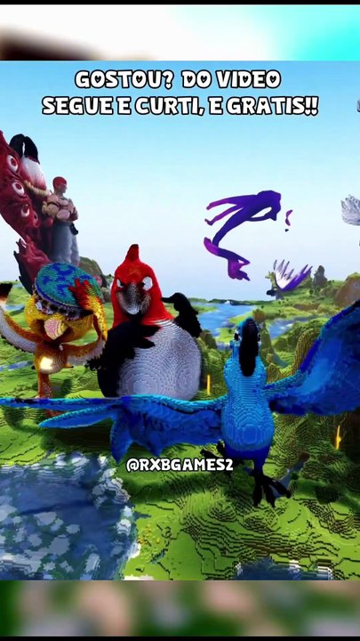 Build Épica do BLUE do filme Rio #minecraft #rio