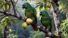 Indian parrot 🐦 enjoy the guavas