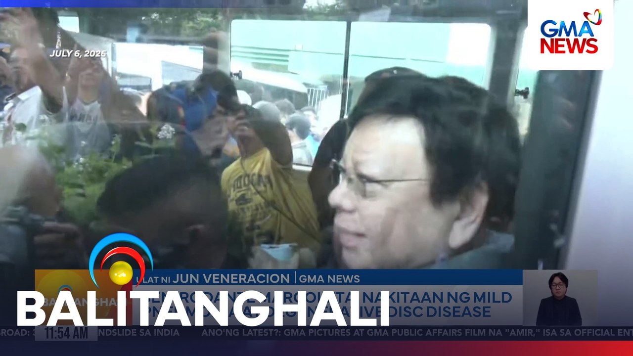 Sen. Rodante Marcoleta, nakitaan ng mild pneumonia at degenerative disc disease | Balitanghali