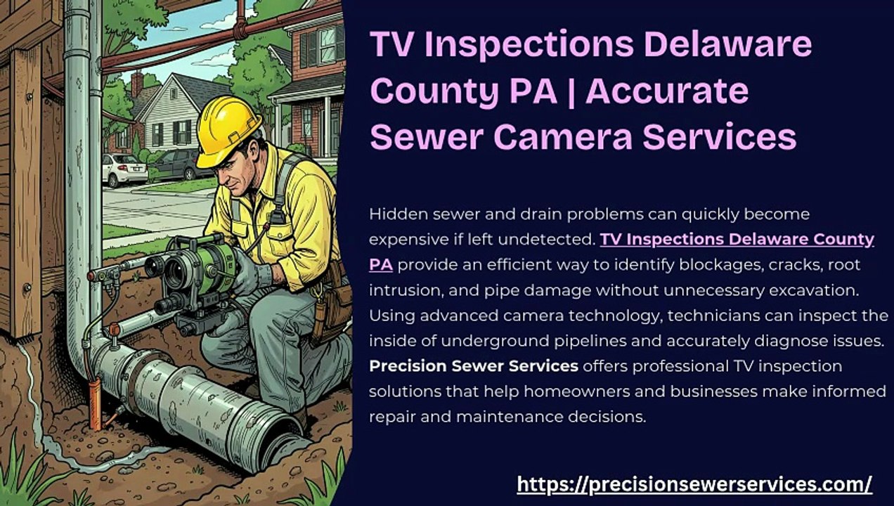 TV Inspections Delaware County PA  Accurate Sewer Camera Services