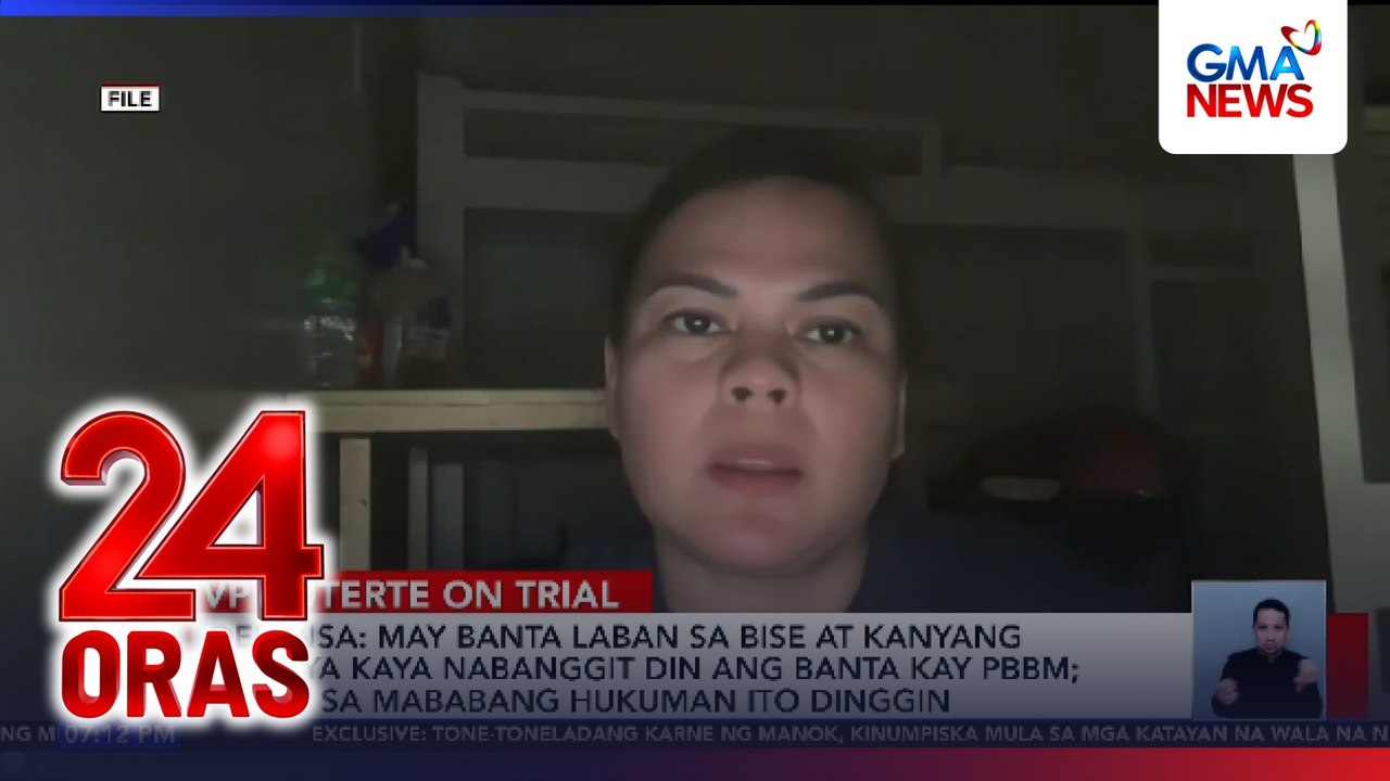 Tanong na kung impeachable ba ang banta ng VP, sinagot kahapon ng Prosekusyon kaya binigyan din ng pagkakataon ang Depensang sagutin ito | 24 Oras