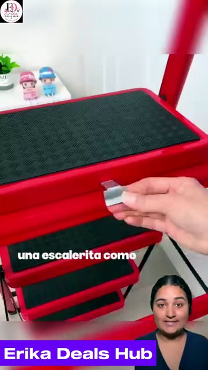 Escalera Plegable de 4 Peldaños ✨ | Safe, Stable & Space-Saving Ladder