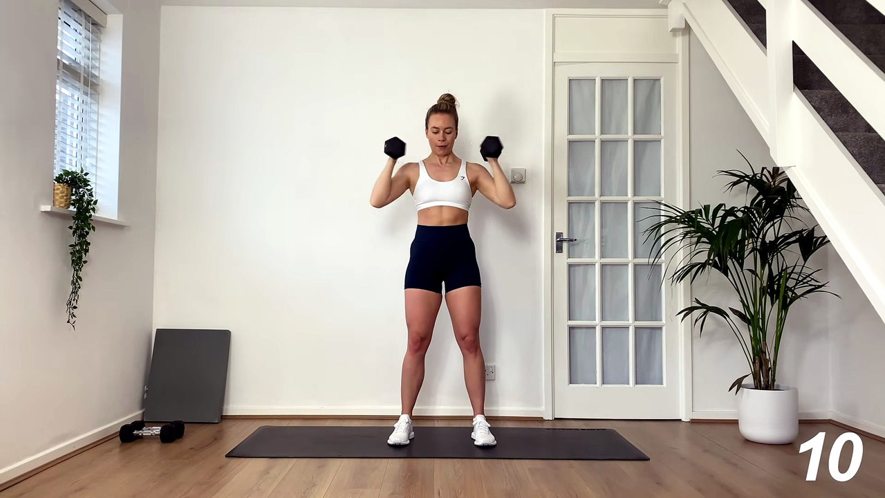Full Body Strength and Cardio  Dumbbell Workout_