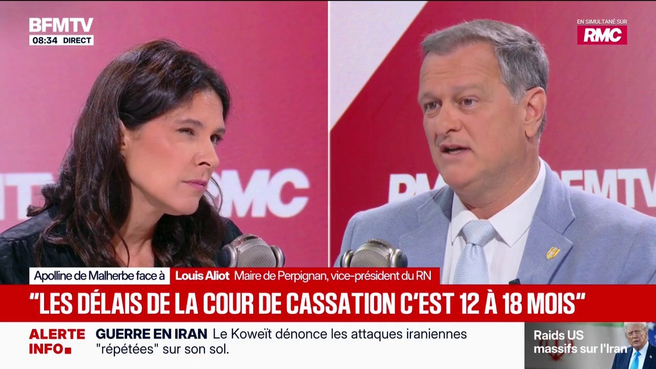 Procès en appel du RN: "Les gens ont bien fait la différence entre enrichissement personnel et pas d'enrichissement personnel", assure Louis Aliot, vice-président du RN