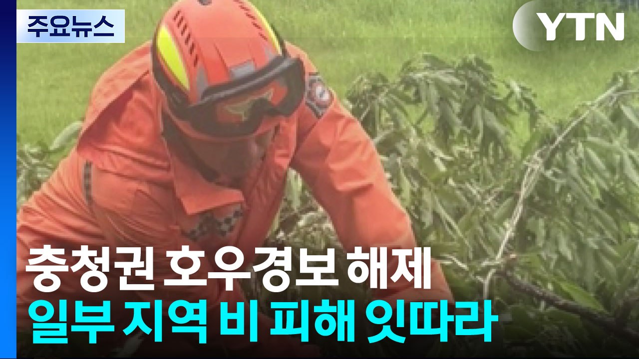 충청권 호우경보 해제...일부 지역 비 피해 잇따라 / YTN