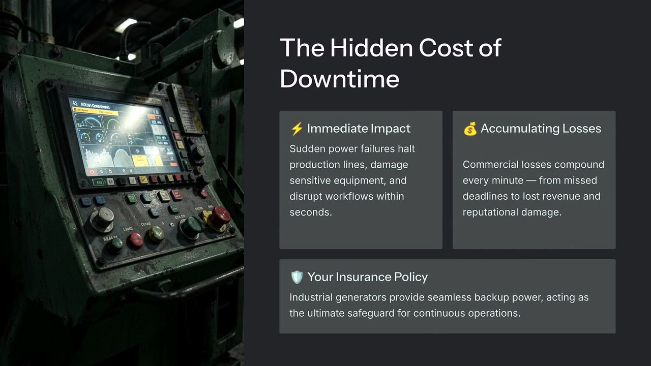 Industrial Generators - The Backbone of Business Power Resilience