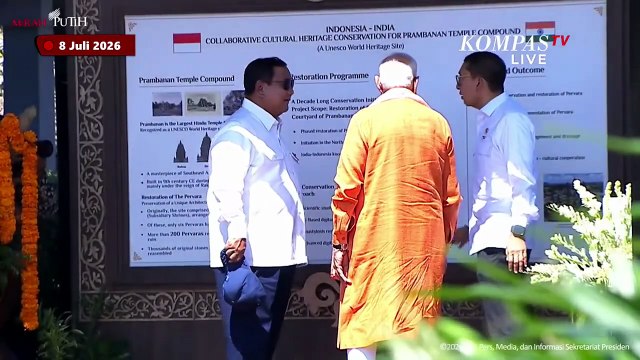 Menarik! Detik-Detik Seskab Teddy Indra Wijaya Jadi Sopir Prabowo dan PM Narendra Modi di Prambanan