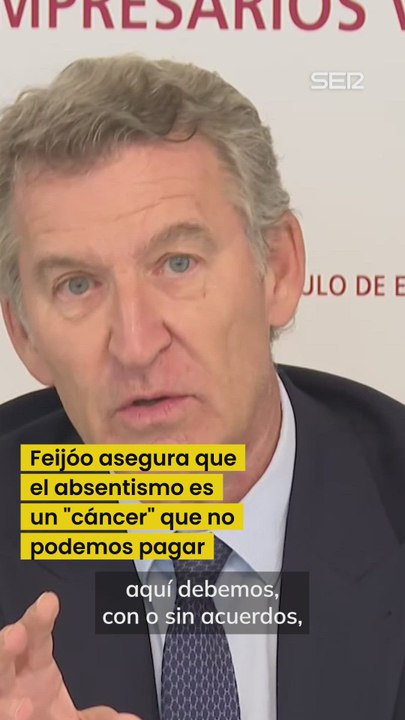 "Esto es un cáncer que no podemos pagar": Feijóo cuestiona que los trabajadores que estén de baja mantengan su sueldo íntegro