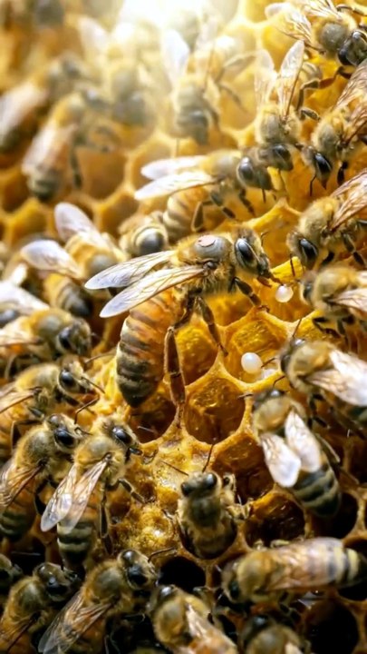 Life circle of honey bees.