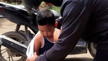 Kuyog si Isaiah sa iyang papa RG