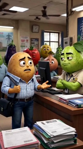 AI Cartoon Comedy | Office Scene Gone Wrong 🤣