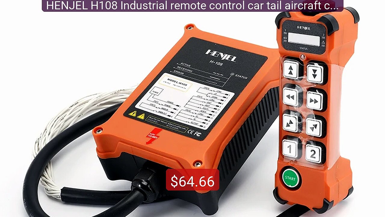 HENJEL H108 Industrial remote control car tail aircraft cra... -- Top Pick 2026 | Unbeatable Price!