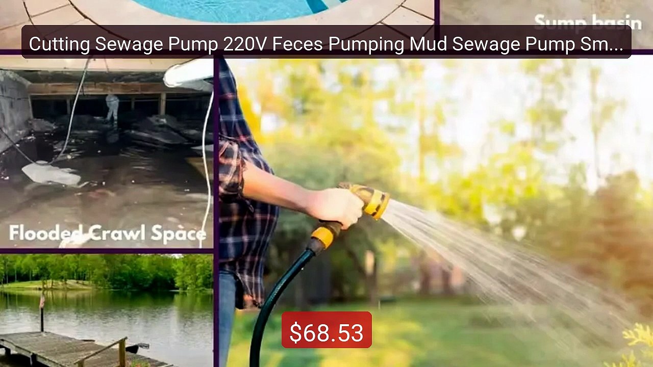 Cutting Sewage Pump 220V Feces Pumping Mud Sewage Pump Small ... -- Amazing Value 2026 | Must Have!