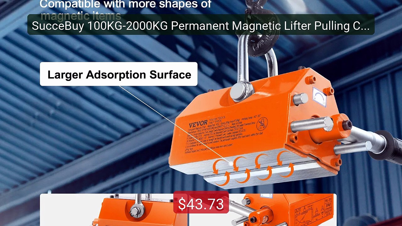 SucceBuy 100KG-2000KG Permanent Magnetic Lifter Pulling Capaci... -- Hot Deal 2026 | Limited Offer!