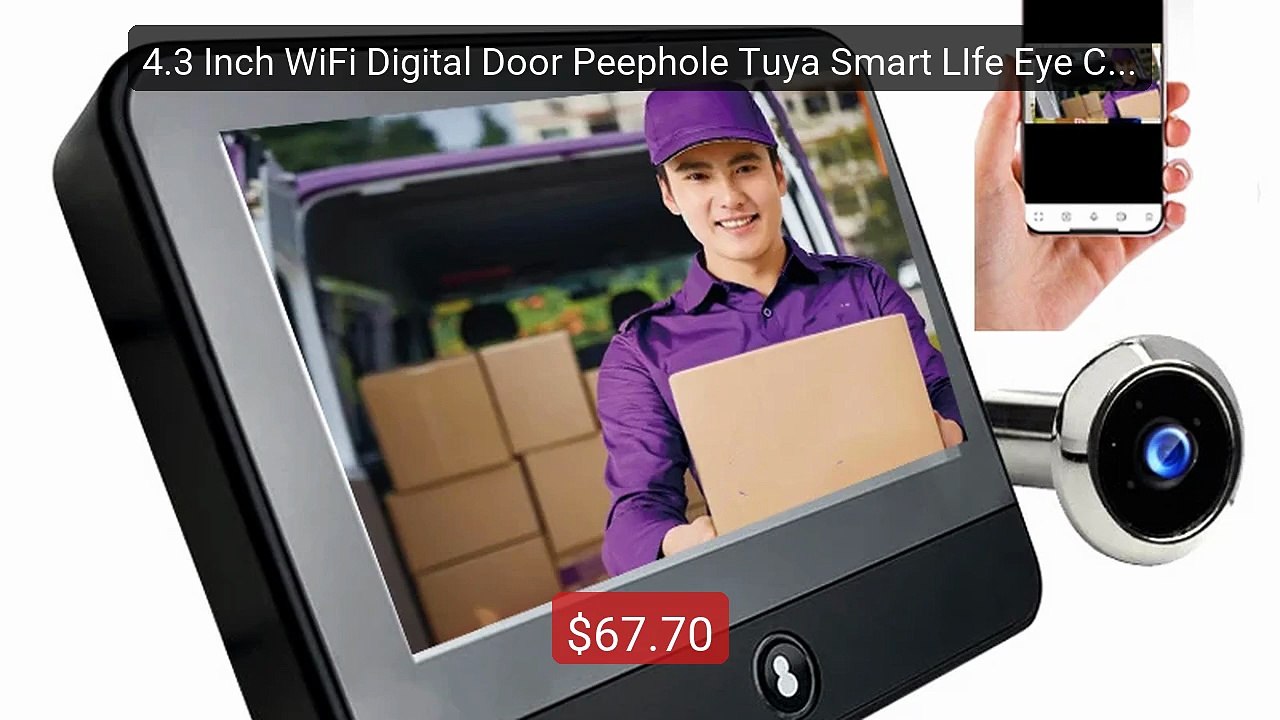 4.3 Inch WiFi Digital Door Peephole Tuya Smart LIfe Eye Cat... -- Top Pick 2026 | Unbeatable Price!
