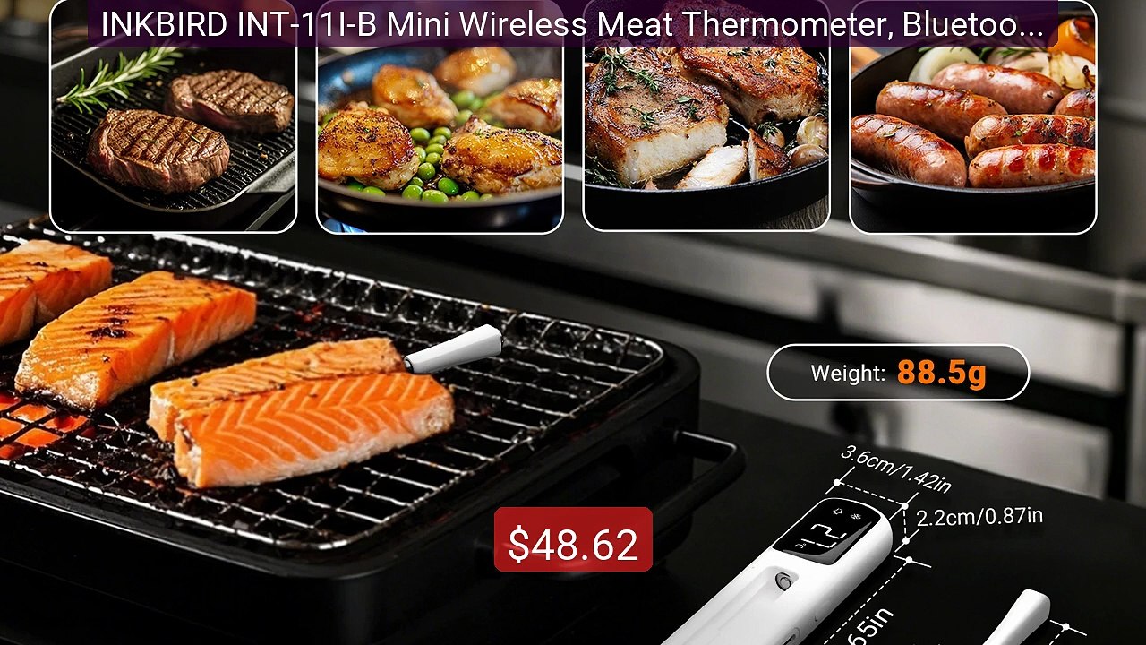 INKBIRD INT-11I-B Mini Wireless Meat Thermometer, Bluetooth... -- Top Pick 2026 | Unbeatable Price!