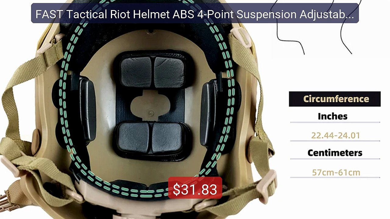 FAST Tactical Riot Helmet ABS 4-Point Suspension Adjustable Head C... -- Best Deal 2026 | Shop Now!