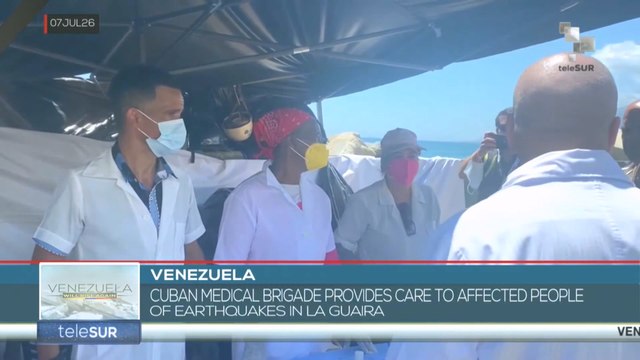 Venezuela | Cuban medical brigade provides care to earthquake-affected people in La Guaira