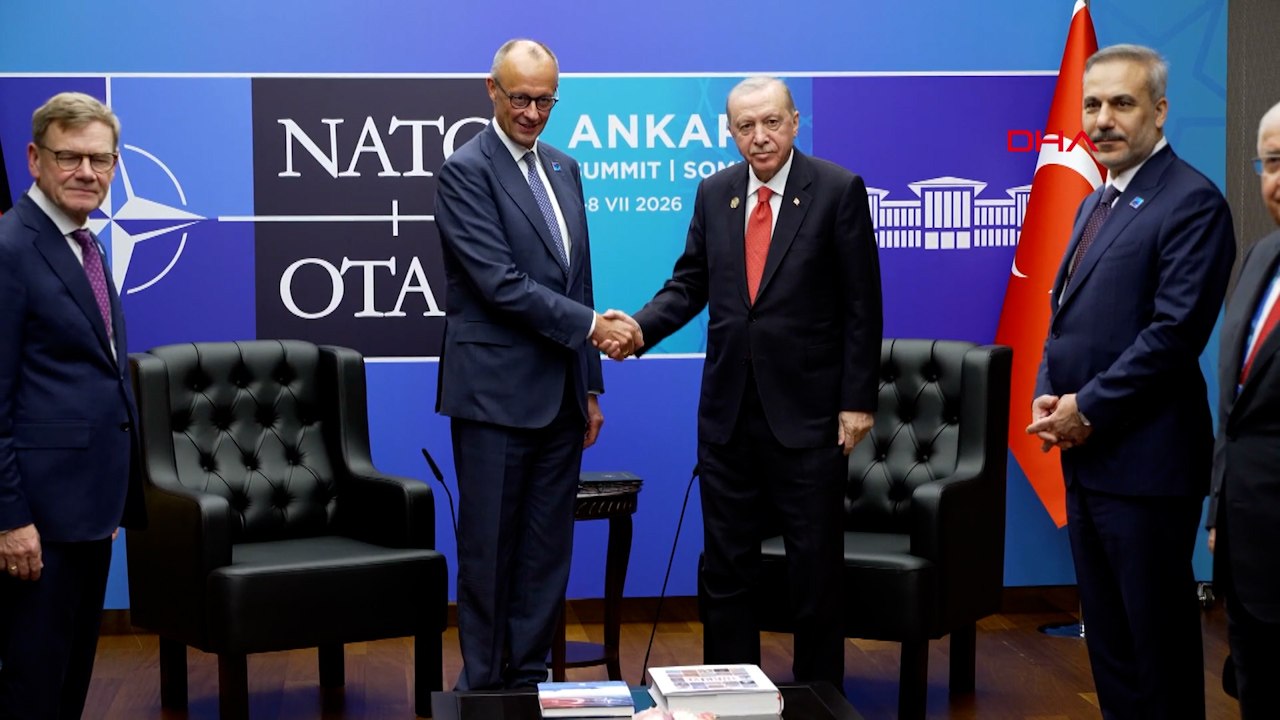 Cumhurbaşkanı Erdoğan, Almanya Başbakanı Friedrich Merz'i kabul etti
