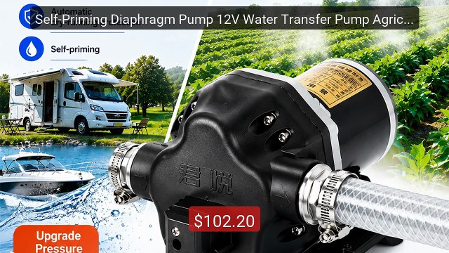 Self-Priming Diaphragm Pump 12V Water Transfer Pump Agricultural S... Best Deal 2026 | Shop Now!